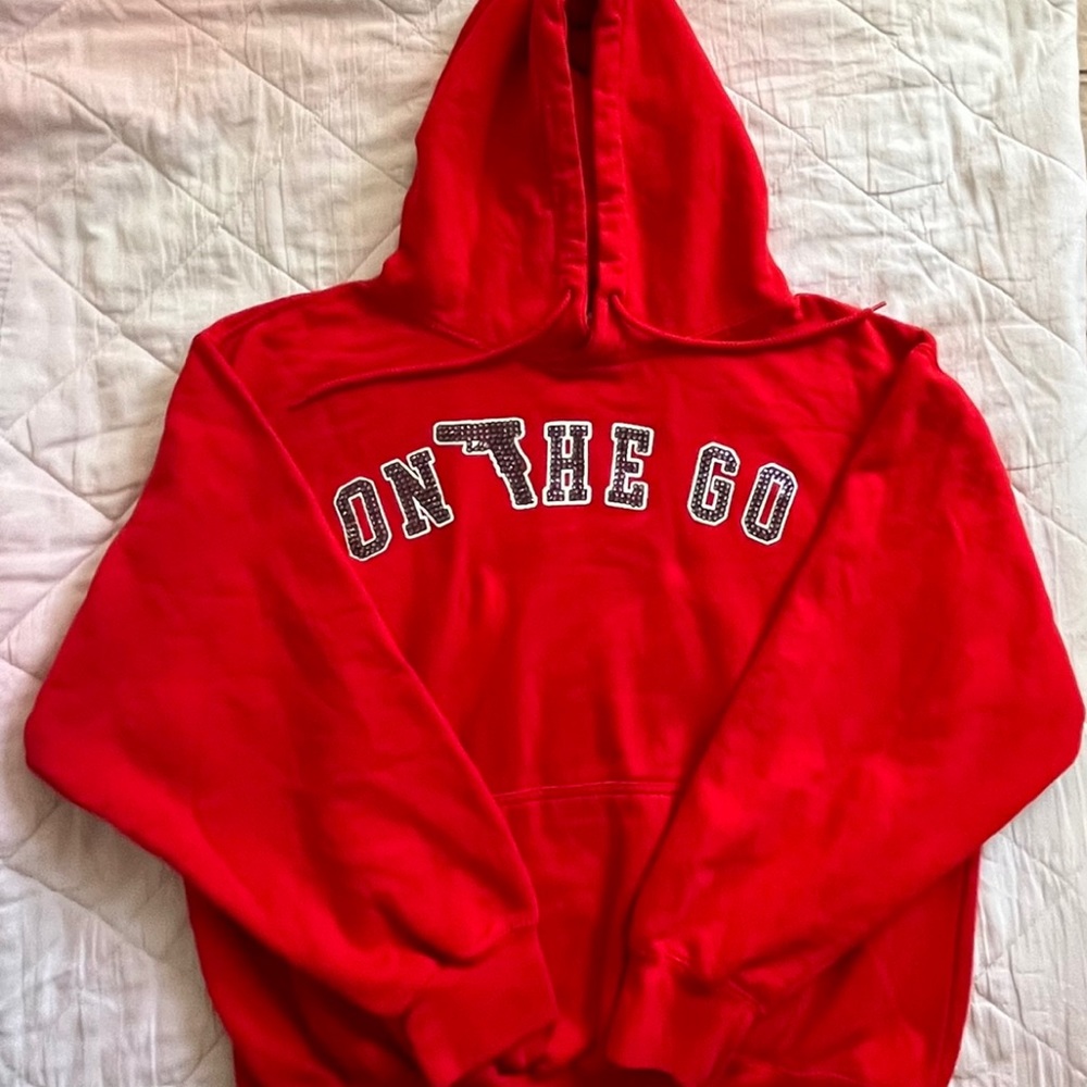 Onthegx rhinestone hoodie